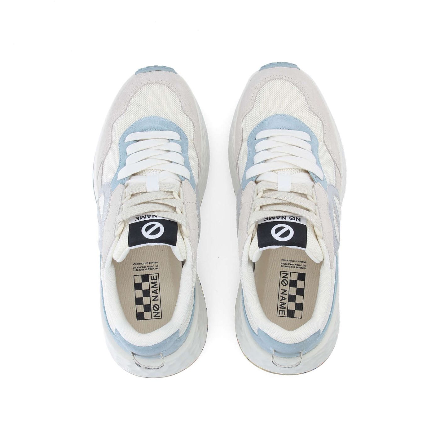 CARTER JOGGER W - SUEDE/KNIT/SUED - OFF WHITE/BLUE